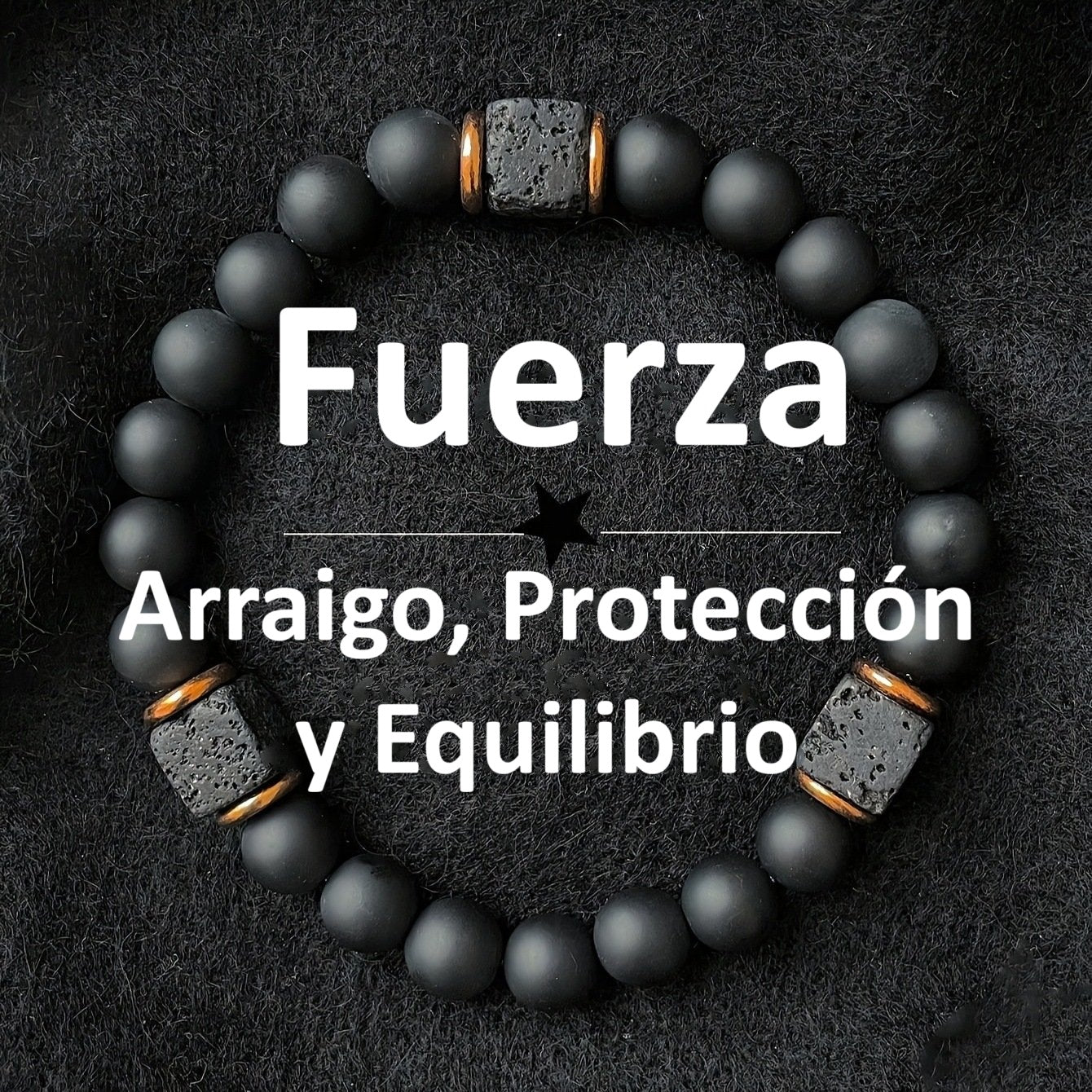 Pulsera de Piedra Volcánica Negra – Protección, Energía y Equilibrio Interior MK21