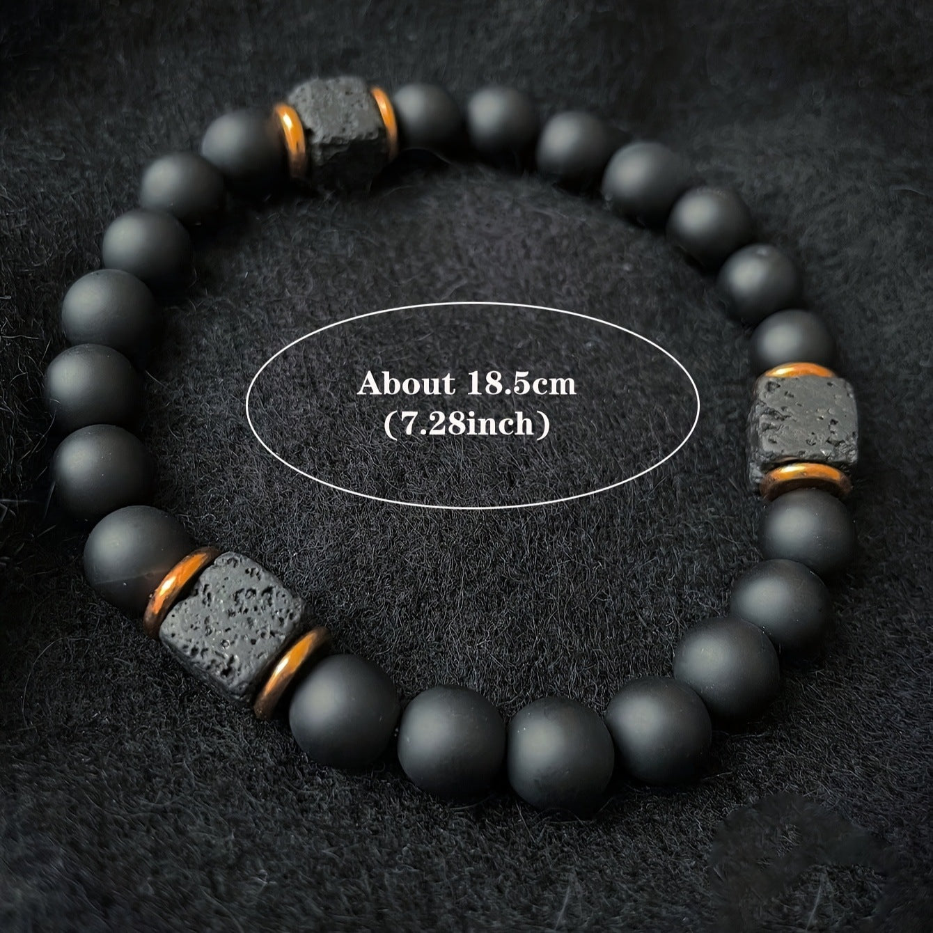 Pulsera de Piedra Volcánica Negra – Protección, Energía y Equilibrio Interior MK21
