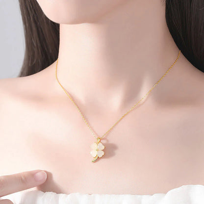 COLLAR TRÉBOL DE FE Y SUERTE MK 50