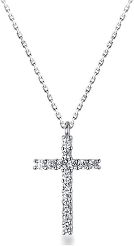 Collar Cruz Plata 925 Brillante MK27