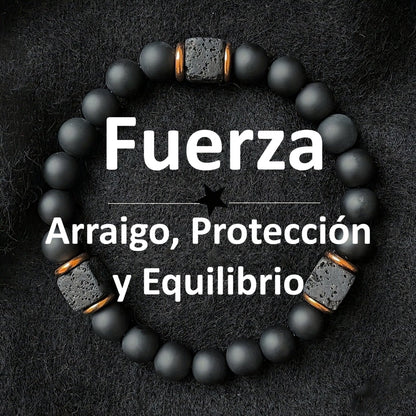 Pulsera de Piedra Volcánica Negra – Protección, Energía y Equilibrio Interior MK21