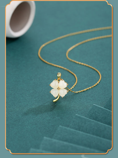 COLLAR TRÉBOL DE FE Y SUERTE MK 50