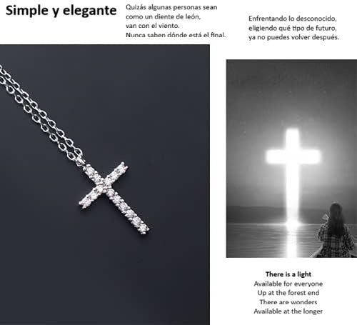 Collar Cruz Plata 925 Brillante MK27