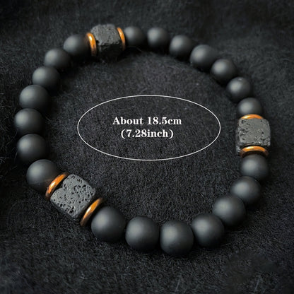 Pulsera de Piedra Volcánica Negra – Protección, Energía y Equilibrio Interior MK21