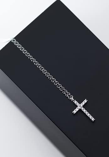 Collar Cruz Plata 925 Brillante MK27